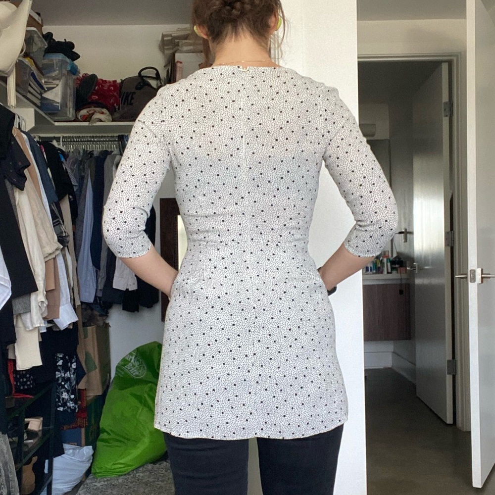 DONATED - Patterned shirt dress with pockets - Picture 7 of 11